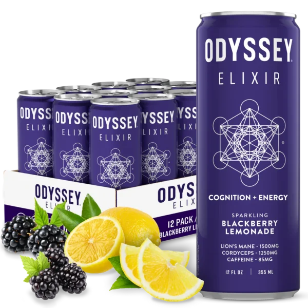 Blackberry Lemonade Elixir Sparkling Energy Drink