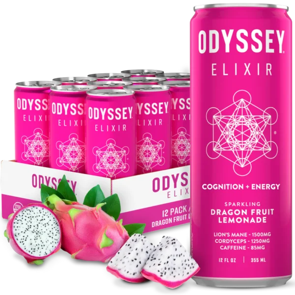 Dragon Fruit Lemonade Elixir Sparkling Energy Drink