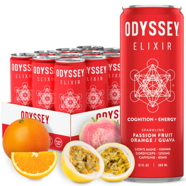 Passion Fruit Orange Guava Elixir Sparkling Energy Drink